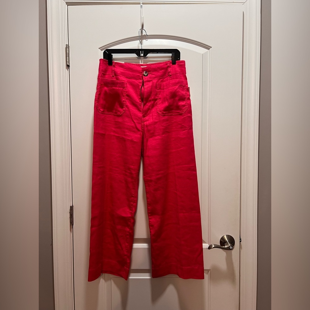 The Colette Wide-Leg linen pants